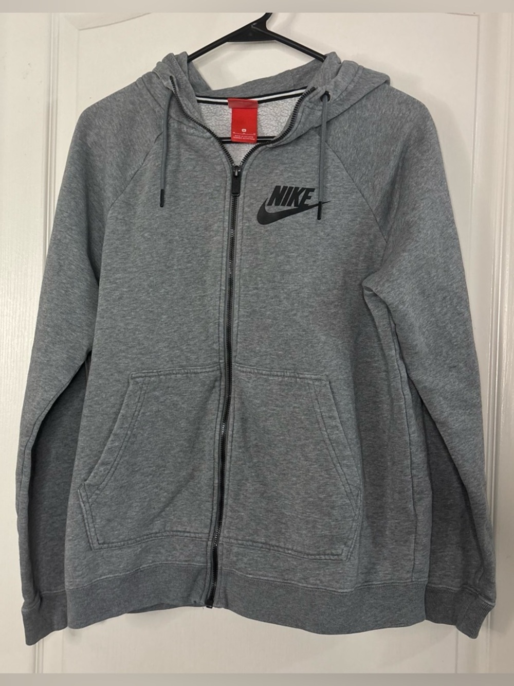 Nike Gray Full-Zip Hooded Sweatshirt
